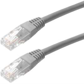 4XEM 100FT Cat5e Molded RJ45 UTP Network Patch Cable (Gray), 100 ft Category 5e Network Cable for Network Device, Notebook, First End: 1 x RJ-45 Network, Male, Second End: 1 x RJ-45 Network