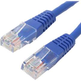 4XEM 10FT Cat6 Molded RJ45 UTP Ethernet Patch Cable (Blue), 10 ft Category 6 Network Cable for Network Device, Notebook, First End: 1 x RJ-45 Network, Male, Second End: 1 x RJ-45 Network