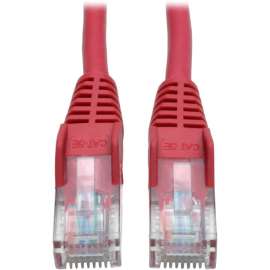 Tripp Lite Cat5e 350 MHz Snagless Molded (UTP) Ethernet Cable (RJ45 M/M) PoE Red 10 ft. (3.05 m), 10 ft Category 5e Network Cable for Network Device, First End: 1 x RJ-45 Network, Male, Second End: 1 x RJ-45 Network