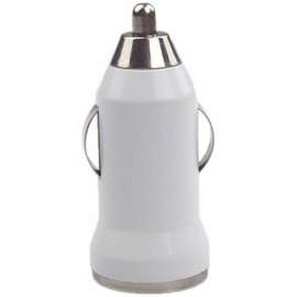 4XEM Universal USB Car Charger For iPhone/iPod/USB Devices (White), 12 V DC, 24 V DC Input, 5 V DC/1 A Output