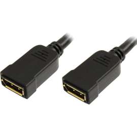 4XEM DisplayPort Female To Female Extension/Adapter, DisplayPort A/V Cable for Audio/Video Device, First End: 1 x 20-pin DisplayPort Digital Audio/Video, Female, Second End: 1 x 20-pin DisplayPort Digital Audio/Video