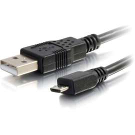 C2G 1ft USB Cable, USB Cable, USB A to USB Micro B, M/M, HDMI/USB for Audio/Video Device, HDTV, Projector