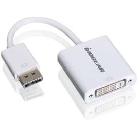 IOGEAR DisplayPort to DVI Adapter Cable, 7.20" DisplayPort/DVI Video Cable for Video Device, iMac, MacBook, Projector, TV, Monitor, Computer, Graphics Card, PC, First End: 1 x DisplayPort 1.1a Digital Audio/Video, Male, Second End: 1 x DVI Digital Video