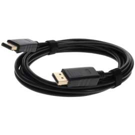 Addon 5PK 10ft DisplayPort 1.2 Male to DisplayPort 1.2 Male Black Cables For Resolution Up to 3840x2160 (4K UHD), 100% compatible and guaranteed to work