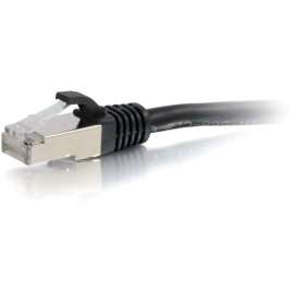 C2G 10ft Cat6 Ethernet Cable, Snagless Shielded (STP), Black, 10 ft Category 6 Network Cable for Network Device, First End: 1 x RJ-45 Male Network