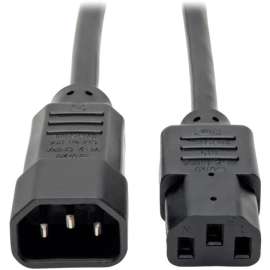 Tripp Lite Computer Power Extension Cord Adapter 13A 16AWG C14 to C13 5', 13A, 16AWG (IEC-320-C14 to IEC-320-C13) 5-ft.