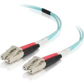 Legrand C2G 12m LC-LC 50/125 Duplex Multimode OM4 Fiber Cable, Aqua, 40ft, 12m LC-LC 50/125 Duplex Multimode OM4 Fiber Cable, Aqua