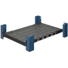 Innovation First Rack Solutions 2U Heavy Duty Fixed Shelf 28in (D) 500lb Capacity, 19" 1U External