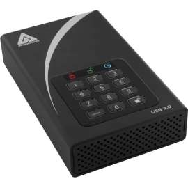 Apricorn Mass Storag Apricorn Aegis Padlock DT 6 TB Desktop Hard Drive, 3.5" External, Black, USB 3.0, 12 Month Warranty