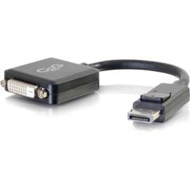 C2G 8in DisplayPort to DVI-D (Single-Link) Adapter Converter, M/F, 8 Inch DisplayPort Male to DVI-D Female Adapter Converter, Adapts a DP output to DVI-D, Supports resolutions up to 1920 x 1200