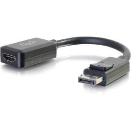 C2G DisplayPort to HDMI Adapter, Adapter Converter, M/F, DisplayPort/HDMI for Audio/Video Device, 8"