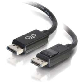 C2G 10ft 8K DisplayPort Cable with Latches, M/M, DisplayPort for Notebook, Monitor, Audio/Video Device, 10 ft DisplayPort Male 4K to 8K Digital Audio/Video, Black