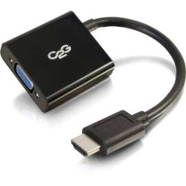 C2G HDMI to VGA Adapter, HDMI to VGA Converter Adapter, 1080p, HDMI/VGA for Video Device, Monitor, Notebook, 8"