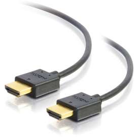 C2G 3ft 4K HDMI Cable, Ultra Flexible Cable with Low Profile Connectors, HDMI for Audio/Video Device, Home Theater System, 3 ft, 1 x HDMI Male Digital Audio/Video