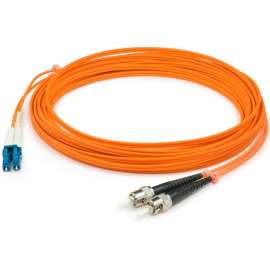 AddOn 2m LC (Male) to ST (Male) Orange OM1 Duplex Fiber OFNR (Riser-Rated) Patch Cable - 100% compatible and guaranteed to work