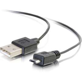 C2G 18 inch USB Charging Cable, USB A to USB Micro B, Phone Charging Cable, USB for Smartphone, Tablet, 1.50 ft