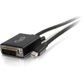 C2G 6ft Mini DisplayPort to DVI Adapter Cable, M/M, DisplayPort/DVI-D for Monitor, Notebook, Tablet, 6 ft, 1 x Mini DisplayPort Male Digital Audio/Video