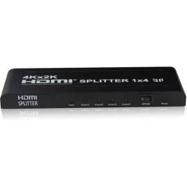 4XEM 4 Port HDMI 4K Splitter, 340 MHz to 340 MHz, 1 x HDMI In, 4 x HDMI Out