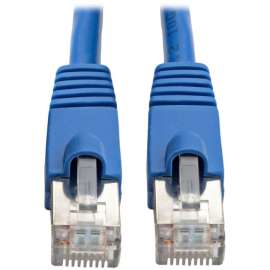 Tripp Lite 10ft Augmented Cat6 Cat6a Shielded 10G Patch Cable RJ45 M/M Blue 10', 10 ft Category 6a Network Cable for Network Device, First End: 1 x RJ-45 Network, Male, Second End: 1 x RJ-45 Network