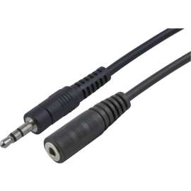 4XEM 15ft 3.5MM Stereo Mini Jack M/F Audio Extension Cable, 15 ft Mini-phone Audio Cable for Audio Device, Headphone, PC, iPod, First End: 1 x Mini-phone Stereo Audio, Female, Second End: 1 x Mini-phone Stereo Audio