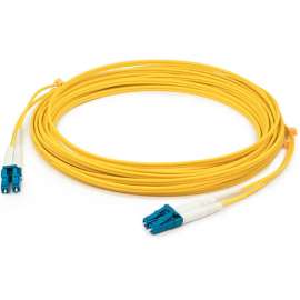 AddOn 0.5m LC (Male) to LC (Male) Yellow OS2 Simplex Fiber OFNR (Riser-Rated) Patch Cable, 100% compatible and guaranteed to work