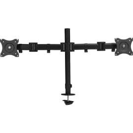SIIG Dual Monitor Articulating Desk Mount - 13" to 27" - 13" to 27" Screen Support - 34 lb Load Capacity - 75 x 75, 100 x 100 - VESA Mount Compatible - 1