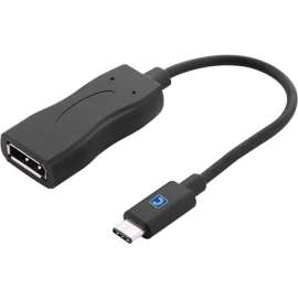 Comprehensive Cable Comprehensive USB/DisplayPort Audio/Video Adapter, 1 x Type C USB Male, 1 x DisplayPort Digital Audio/Video Female, 3840 x 2160 Supported, Black