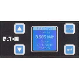 Eaton Metered Input Rack PDU 1.92 kW max 120V 16A 1U 5-20P Single-Phase PDU - NEMA L5-20P - 12 x NEMA 5-20R - 120 V AC - 1920 W - Network (RJ-45) - 1U - Horizontal