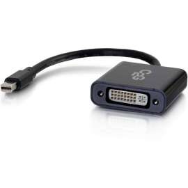 C2G Mini DisplayPort to DVI Adapter - Mini DP to DVI-D Active Converter - Black - 8" DVI/Mini DisplayPort Video Cable for Video Device, Projector, Monitor, Graphics Card, Notebook, HDTV - First End: DVI Digital Video - Male - Second End: Mini Displa
