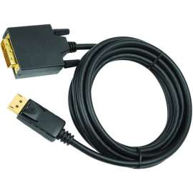 SIIG 10 ft DisplayPort to DVI Converter Cable (DP to DVI) - 10 ft DisplayPort/DVI A/V Cable for Notebook, Monitor, Video Device, HDTV - First End: 1 x 20-pin DisplayPort 1.1a Digital Audio/Video - Male - Second End: 1 x 25-pin DVI-D (Single-Link) Di
