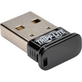 Tripp Lite Mini Bluetooth USB Adapter 4.0 Class 1 164ft Range 7 Devices, USB, 3 Mbit/s, 2.40 GHz ISM, 164 ft Indoor Range