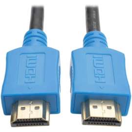 Tripp Lite 10ft High Speed HDMI Cable Digital A/V 4K x 2K UHD M/M Blue 10', HDMI for Monitor, Projector, TV, iPad, A/V Receiver, Audio/Video Device, Blu-ray Player, 1.28 GB/s, 10 ft, 1 x HDMI Male Digital Audio/Video