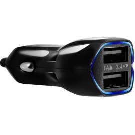 Targus iStore Duo Car Charger, 1 Pack, 12 W, 12 V DC Input, 5 V/2.40 A Output