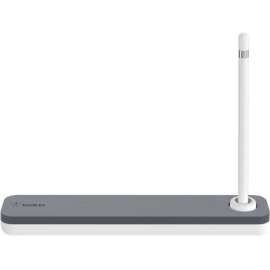 Belkin Mobile Belkin Case + Stand for Apple Pencil, 11" x 1.3" x 3.5", Polycarbonate, Gray, Compact