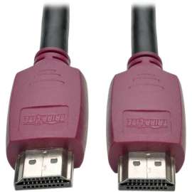 Tripp Lite 4K HDMI Cable with Ethernet (M/M) 4K 60 Hz Gripping Connectors 6 ft. - HDMI for Projector, Monitor, TV, Audio/Video Device, Home Theater System, iPad, A/V Receiver, Blu-ray Player - 6 ft - 1 x HDMI Male Digital Audio/Video - 1 x HDMI Male