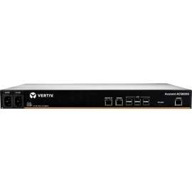 Vertiv Avocent 32-port ACS8000 Console System with dual AC Power Supply and analog modem, non-TAA, 32 x RJ45 Serial Ports, Dual AC Power Supply, Dual Gigabit Ethernet/SFP Fiber, v92 Analog Modem, 8 x Type A USB Ports, Environmental Sensor Port, Digital In