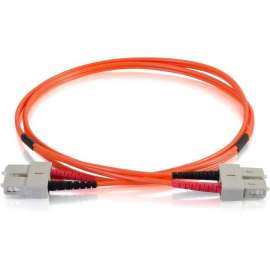C2G-2m SC-SC 50/125 OM2 Duplex Multimode PVC Fiber Optic Cable