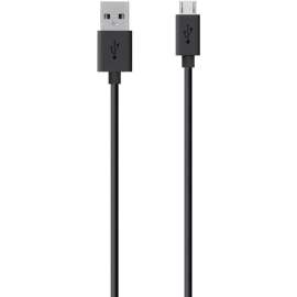 Belkin MIXIT Micro USB ChargeSync Cable F2CU012bt3M-BLK, 9.80 ft USB Data Transfer Cable, First End: Micro USB, Second End: USB, Black