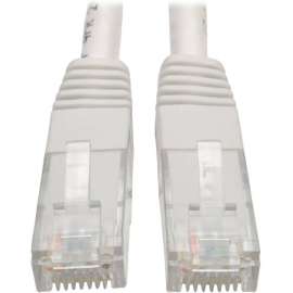 Tripp Lite 15ft Cat6 Gigabit Molded Patch Cable RJ45 M/M 550MHz 24AWG White, Category 6 for Network Device, Router, Modem, Blu-ray Player, Printer, Computer, 128 MB/s, Patch Cable, 15 ft
