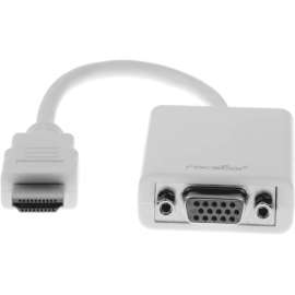 Rocstor HDMI to VGA Adapter Converter M/F, 6"- For Ultrabook, Laptop, Monitor, Projectors, Desktop PC, Laptop, 1920x1080, 1 Pack, 1 x HDMI Male Digital Audio/Video