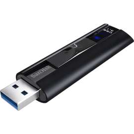 SanDisk Extreme PRO USB 3.1 Solid State Flash Drive, 128 GB, USB 3.1, Black, Lifetime Warranty