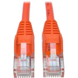 Tripp Lite 14ft Cat5 Cat5e Snagless Molded Patch Cable UTP Orange RJ45 M/M 14', Category 5e for Network Device, Router, Switch, Printer, Server, 128 MB/s, Patch Cable, 14 ft