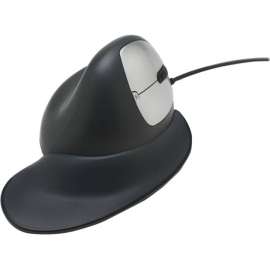 Goldtouch Ergonomic Wired Semi Vertical Mouse Right Handed Medium, Cable, Black, 1 Pack, USB
