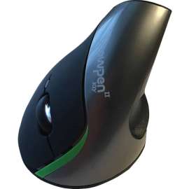 Ergoguys WOW PEN JOY II WIRELESS ERGONOMIC COMPUTER MOUSE SILVER, Optical, Wireless, Black, Silver, 1 Pack