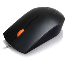 Lenovo Wired USB Mouse, Cable, USB, Scroll Wheel