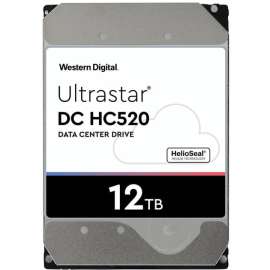 Hgst Western Digital Ultrastar DC HC520 HUH721212ALE604 12 TB Hard Drive, 3.5" Internal, SATA (SATA/600), 7200rpm, 550 TB TBW