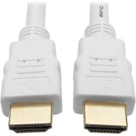 Tripp Lite High Speed HDMI Cable Ultra HD Digital Video M/M White 1080p 25ft 25', HDMI for Audio/Video Device, Blu-ray Player, Gaming Console, Camera, A/V Receiver, Monitor, Projector, TV, iPad, 2.25 GB/s, 24.93 ft, 1 x HDMI Male Digital Audio/Video