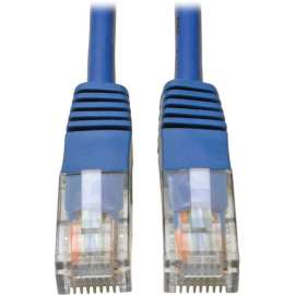 Tripp Lite Cat5 Cat5e Molded Patch Cable 350Mhz UTP Blue RJ45 M/M 12ft 12', 12 ft Category 5e Network Cable for Computer, Server, Printer, Photocopier, Router, Blu-ray Player, Switch, First End: 1 x RJ-45 Network, Male, Second End: 1 x RJ-45 Network