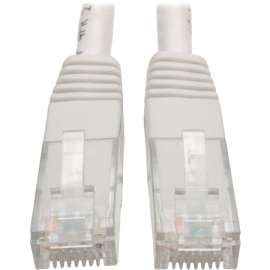 Tripp Lite Cat6 Cat5e Gigabit Molded Patch Cable RJ45 M/M 550MHz White 20ft - RJ-45 for Computer, Printer, Gaming Console, Blu-ray Player, Photocopier, Router, Modem - 128 MB/s - Patch Cable - 20 ft - 1 x RJ-45 Male Network - 1 x RJ-45 Male Network