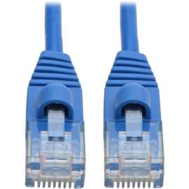 Tripp Lite Cat6a Gigabit Snagless Molded Slim UTP Patch Cable M/M Blue 2ft, Category 6a for PC, Server, Router, Printer, Patch Panel, Switch, Network Device, 1.25 GB/s, Patch Cable, 2 ft